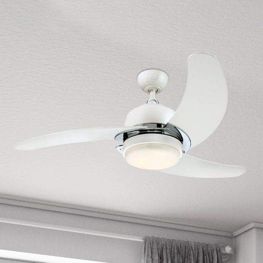 Westinghouse Simone fläkt, LED-lampa, vit