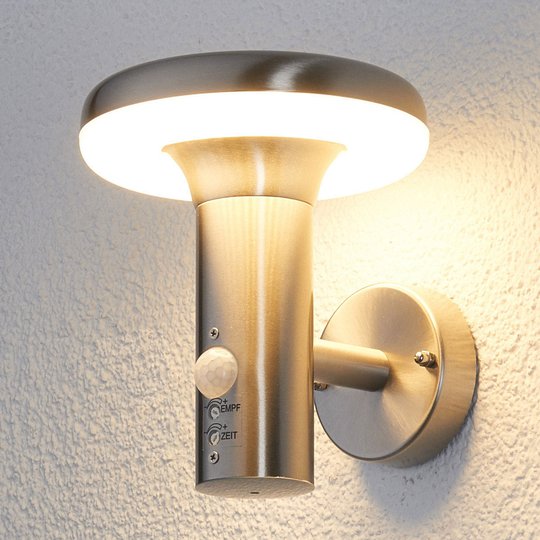 LED-utevägglampa Pepina med rörelsesensor