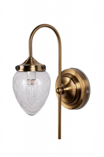 Juni IP44 vägg (klar) (Mässing/guld)