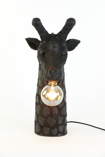 Giraffe bordslampa (Svart)