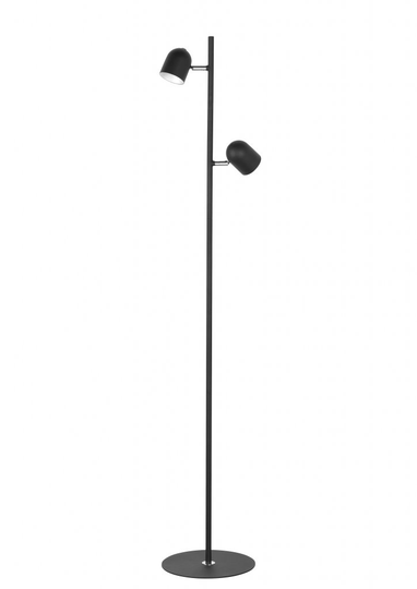 Ovale golvlampa LED (Svart)
