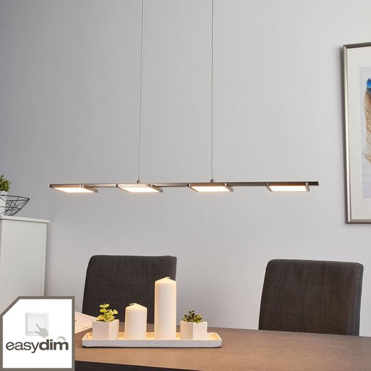 Rätlinjig LED-pendellampa Uranus, Easydim