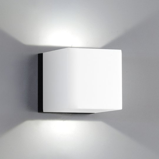 LED-vägglampa Dau Mini 2-lågig vit