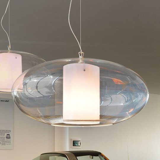 Modo Luce Ellisse hänglampa plast vit