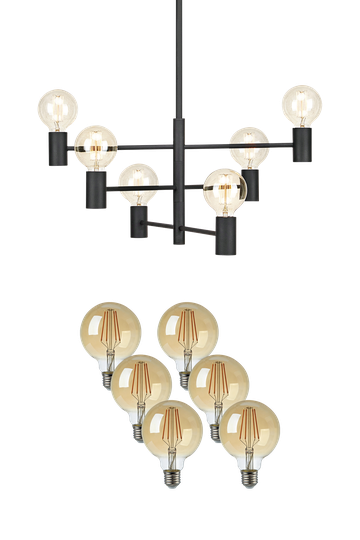 CAPITAL BLACK INCL. BULBS