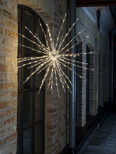 Dekorationsboll vit 84cm LED (Vit)
