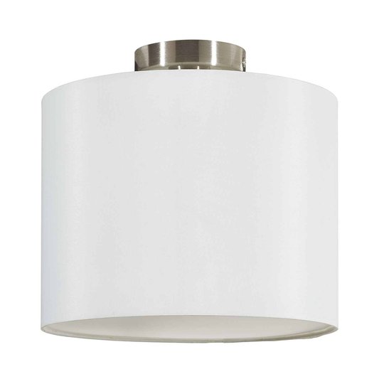Lucande Patrik textiltaklampa Ø 30 cm vit