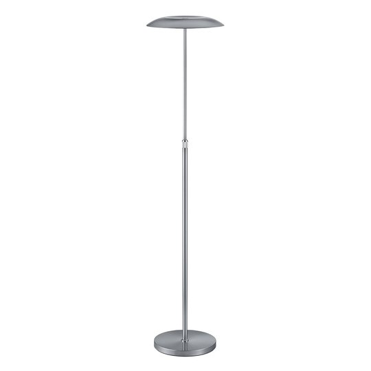 B-Leuchten Curling LED-golvlampa nickel matt