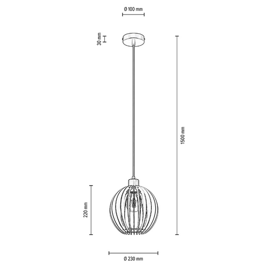 Envolight Clay hänglampa björkplywood Ø 23 cm
