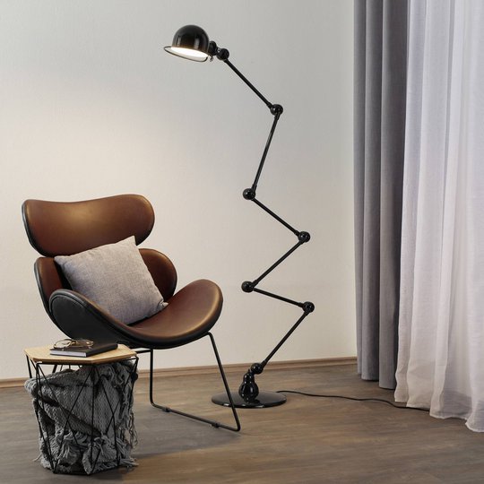 Jieldé Loft D9406 golvlampa 6x40 cm, svart
