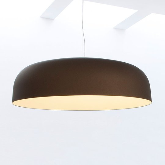 Oluce Canopy - hänglampa, 90 cm, brons-vit