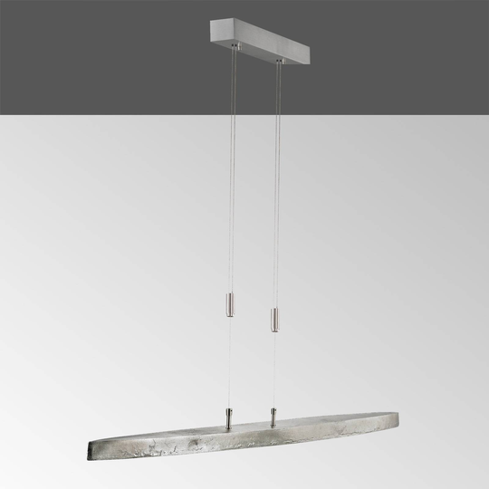 LED-hänglampa Colmar, CCT, nickel, längd 106 cm