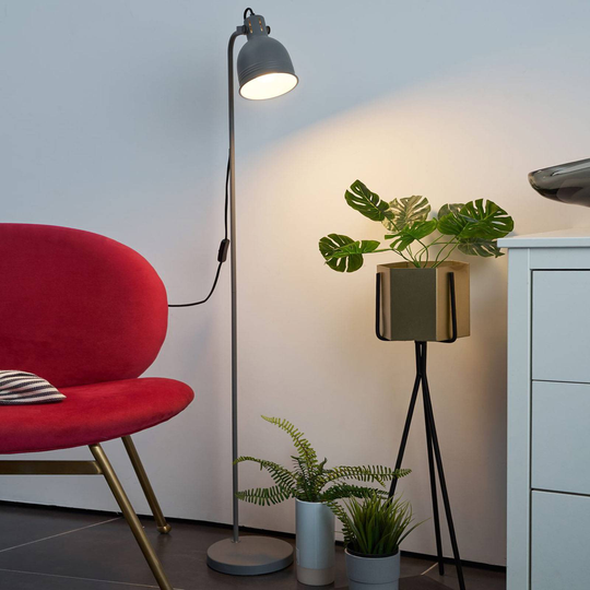 Pauleen Grand Leisure golvlampa, grå