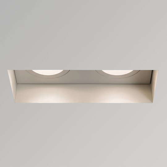Astro Trimless Twin inbyggnadslampa, kantig