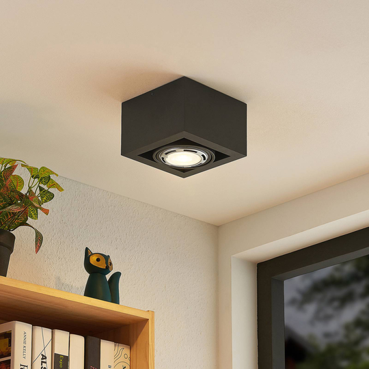 Arcchio Ilina påbyggnadslampa, 1 lampa, svart