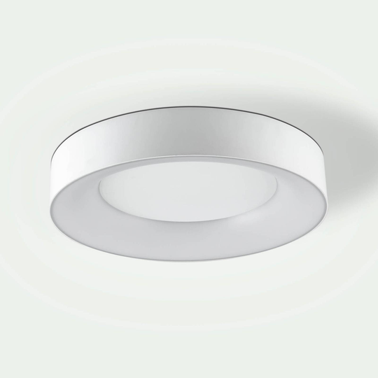 LED-taklampa Sauro, Ø 40 cm, vit