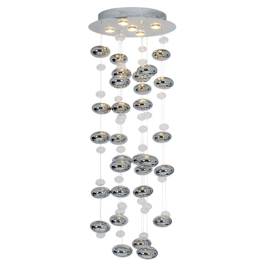 Hänglampa Wakusei LED 45 cm krom