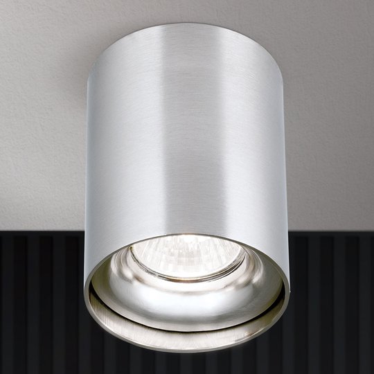 Rund påbyggnads-downlight Starlight matt nickel
