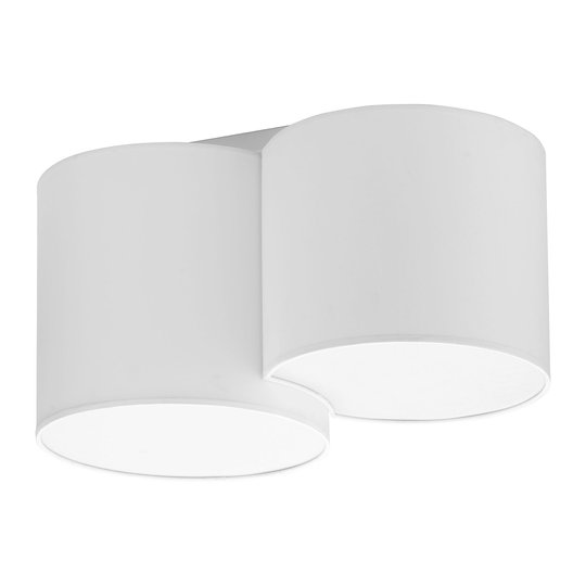 Taklampa Mona, 2 lampor, vit