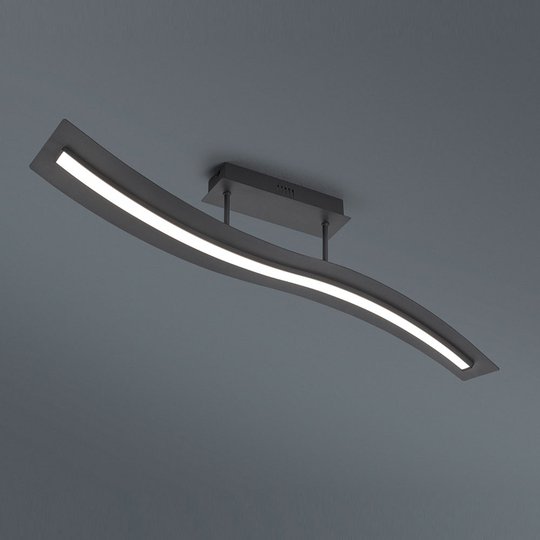 LED-taklampa Salerno, SwitchDim, svart matt