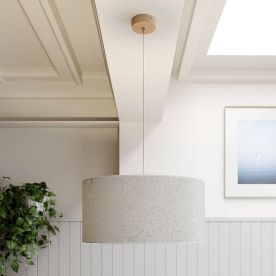 Hänglampa Hierro, skärm rund Ø 50 cm
