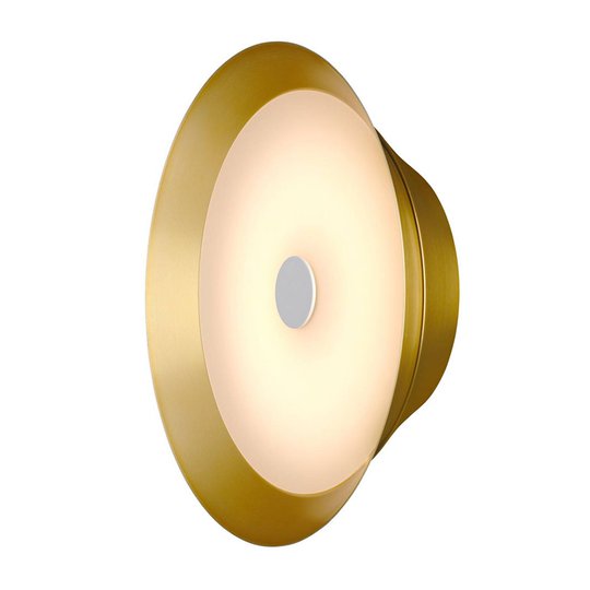 SLV Bato 35 LED-vägglampa mässing borstad