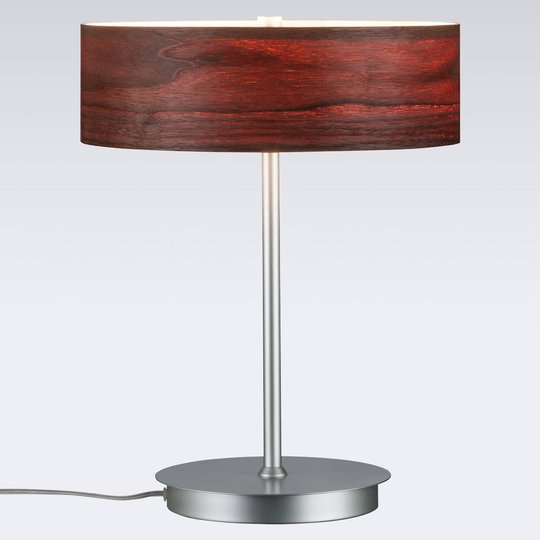 Liska - snygg bordslampa med skärm i trä