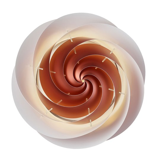 LE KLINT Swirl Large - kopparfärgad vägglampa