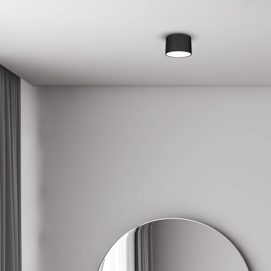 Taklampa Cloudy, 1 lampa, svart
