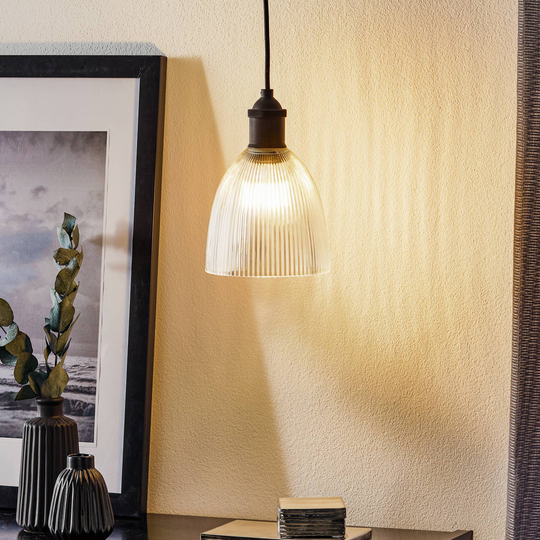 Westinghouse hänglampa 6338540, vågigt glas