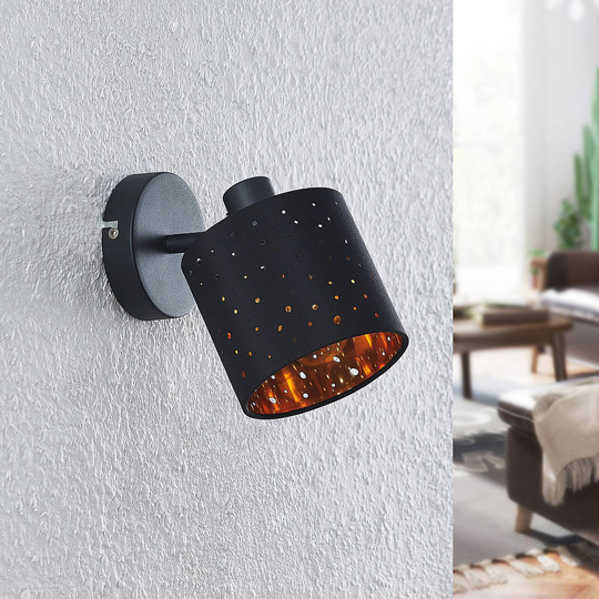 Lindby Darima spotlight, 1 lampa, svart