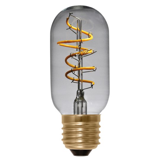 E14 4W 922 LED-lampa Curved Line, genomskinlig