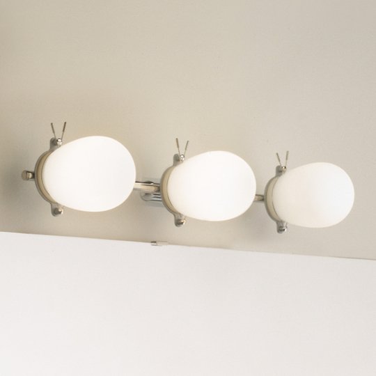Formskön badrumsvägglampa Bano 5-lågig