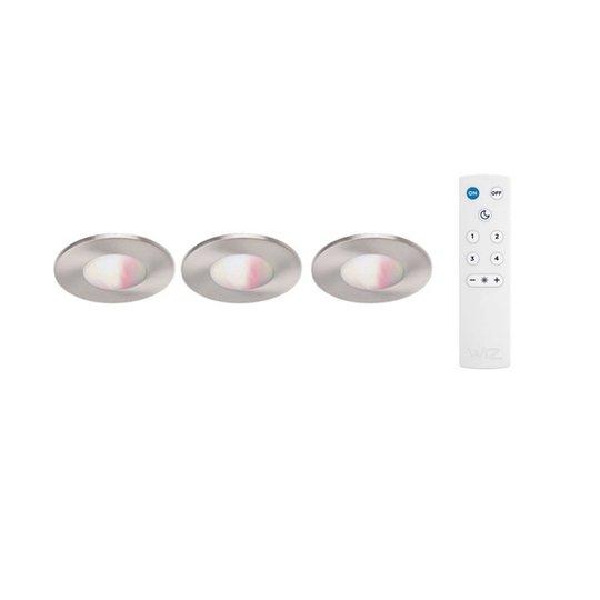 iDual connected Fortesa LED-inbyggnadslampa nickel