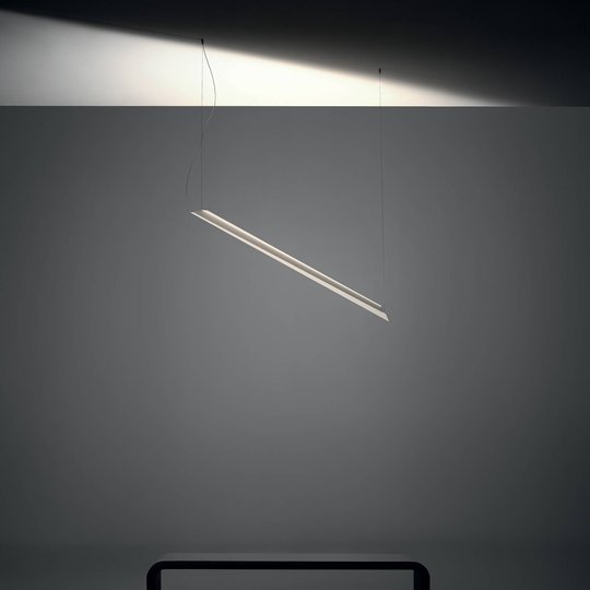 Knikerboker Schegge LED-hänglampa 1 lampa vit