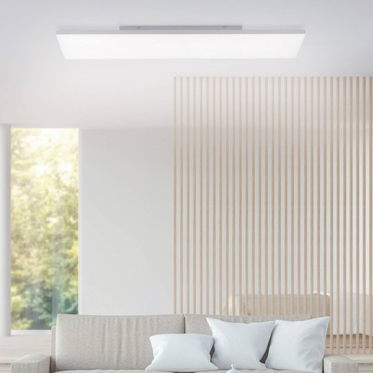 LED-taklampa Canvas justerbar vitfärg, 100 x 25 cm