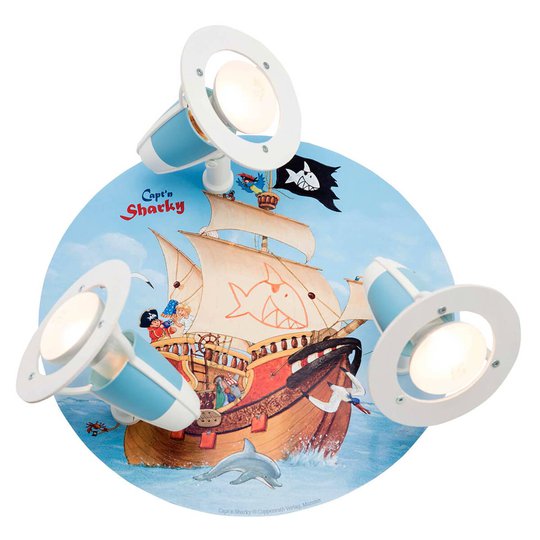 Taklampa Capt'n Sharky för barnrummet