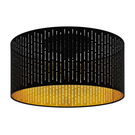 Taklampa Varillas i svart/guld