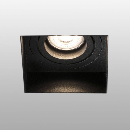 Inbyggnadsspot Hyde 1 lampa kantig svängbar svart