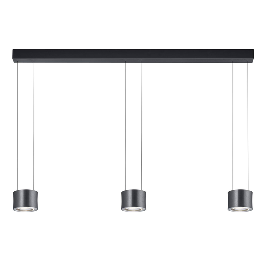 BANKAMP Impulse pendellampa 3 lampor antracit