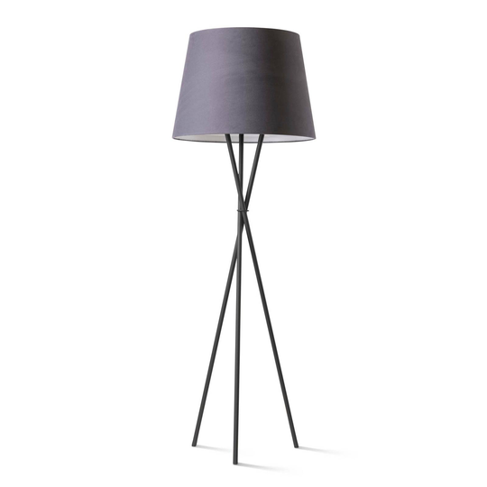 Ozonos Hailey AC- 1 LED-golvlampa svart/kolgrå