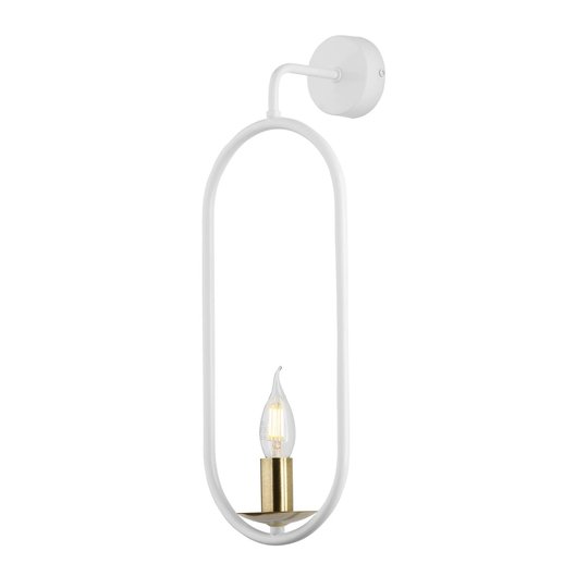 Vägglampa Candle, vit