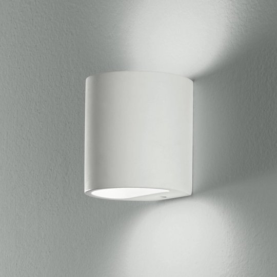 Vägglampa Shine up & downlight i vitt
