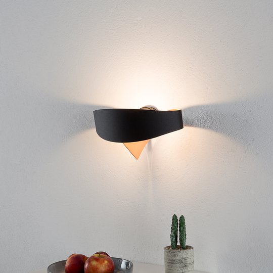 Invändiga kopparfärger – LED-vägglampan Scudo