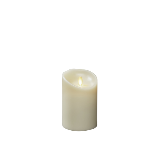 Vaxljus 8,8x13,4 cm LED (Gräddvit)