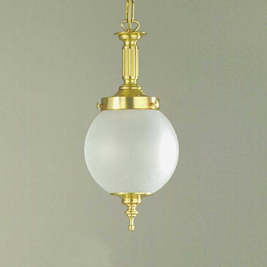 Bronsfärgad hänglampa OBJEKT i jugendstil, 20 cm