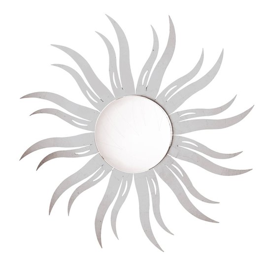 Solformad vägglampa Inka LED med bladsilver
