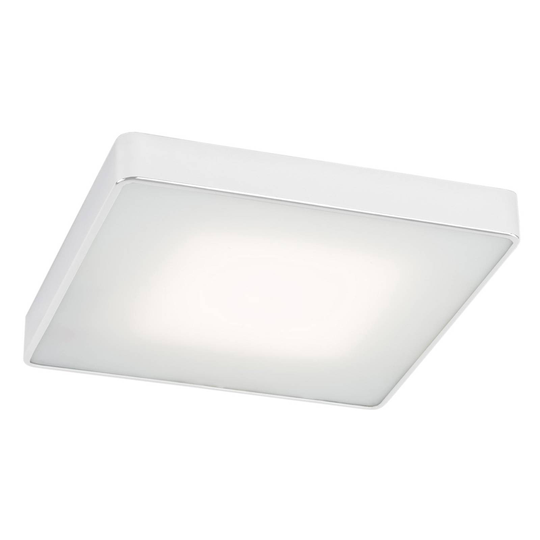 Taklampa Oro av stål och glas, vit, 45 cm