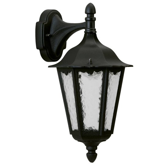 Utomhusvägglampa 1819, hängande, svart