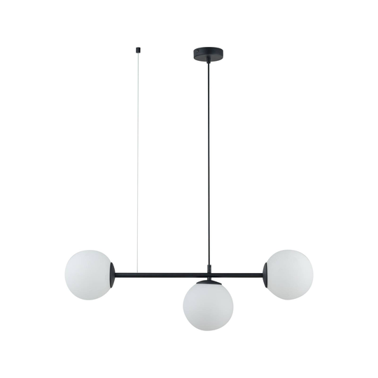 Pendellampa Celeste med kulglas, 3 lampor